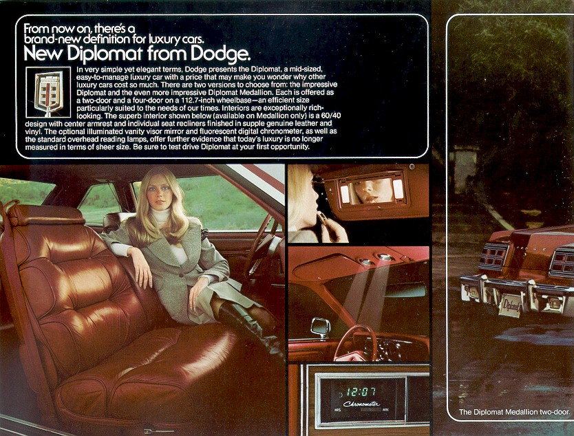 1977 Dodge Diplomat Foldout Page 4